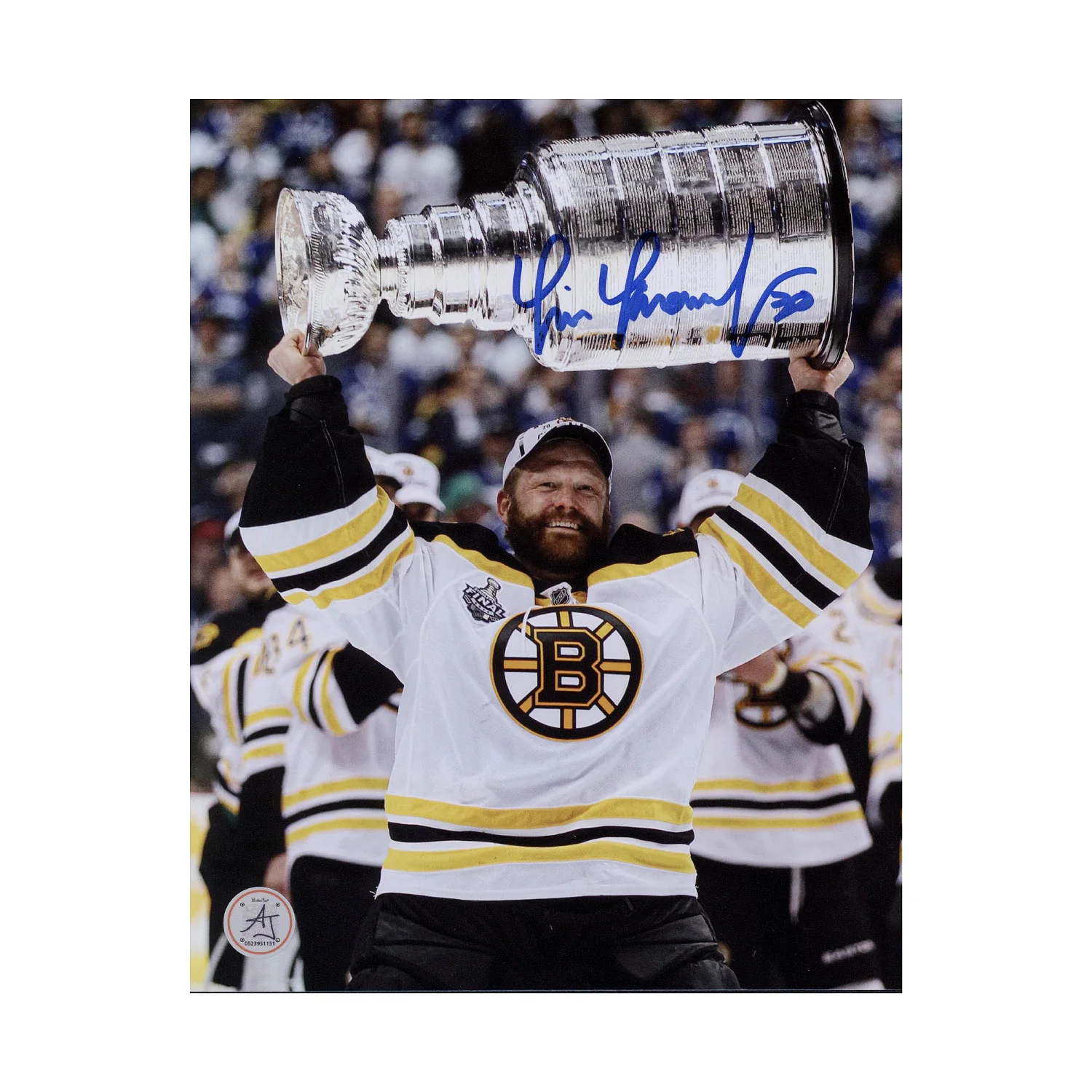 Tim Thomas Signed Boston Bruins 2011 Stanley Cup 8x10 Photo