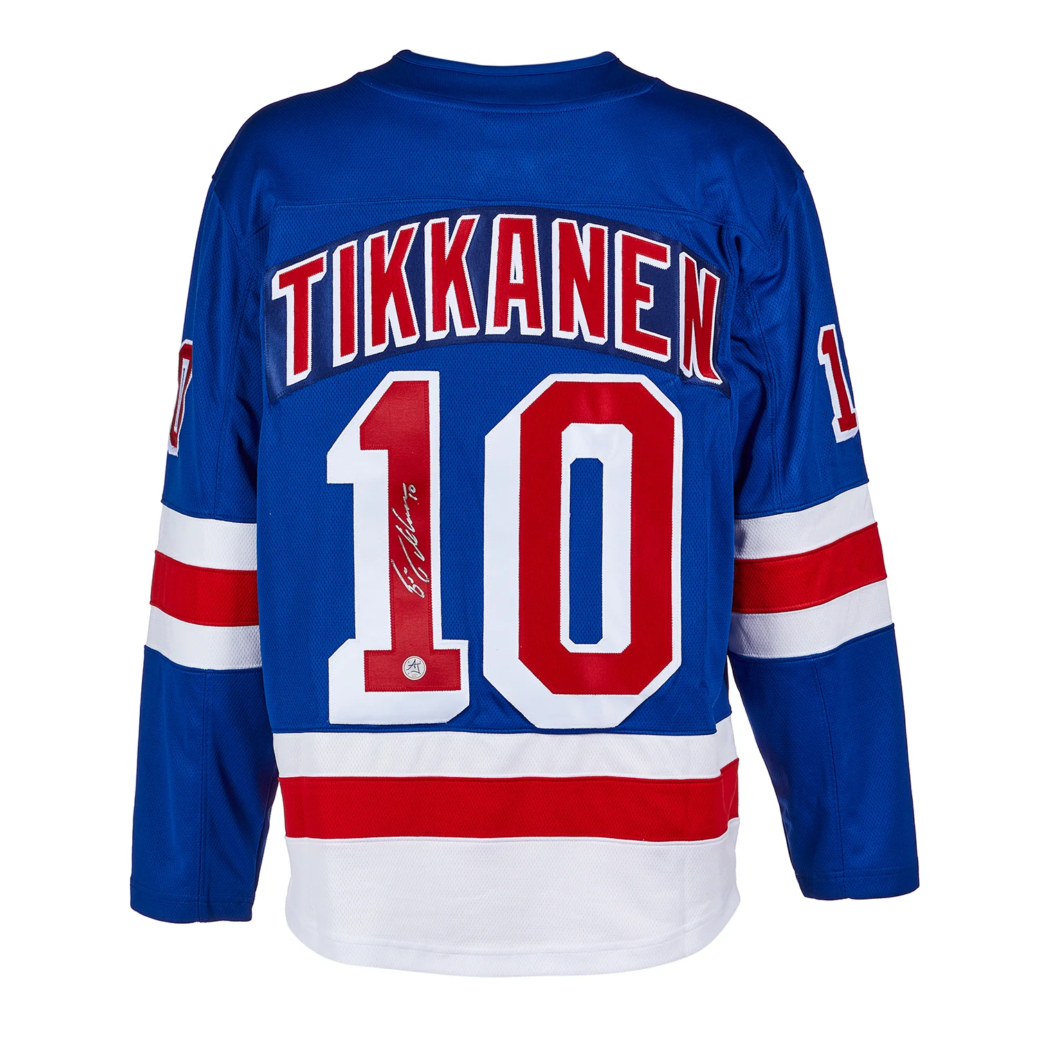 Esa Tikkanen Autographed New York Rangers Blue Fanatics Breakaway Jersey