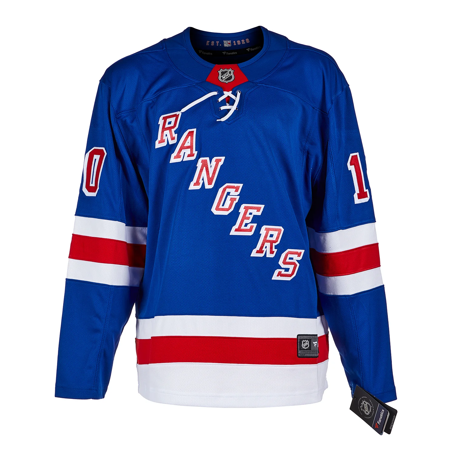 Esa Tikkanen Autographed New York Rangers Blue Fanatics Breakaway Jersey - Image 2