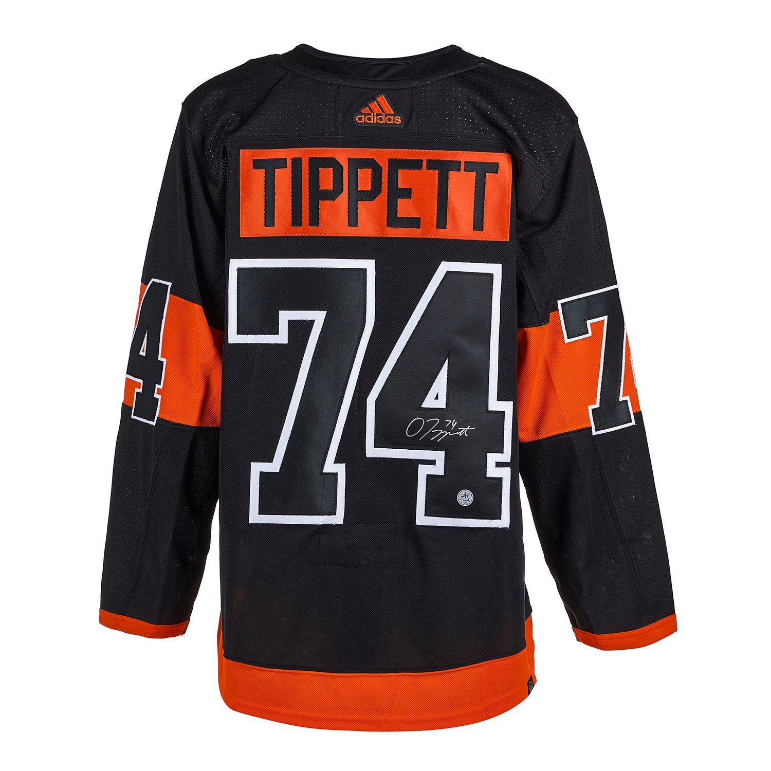 Owen Tippett Signed Philadelphia Flyers Alternate Black adidas Jersey