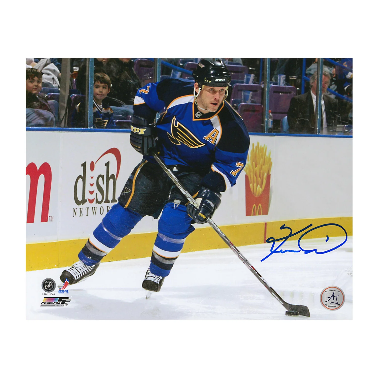 Keith Tkachuk Signed St Louis Blues Shooting 8x10 Photo
