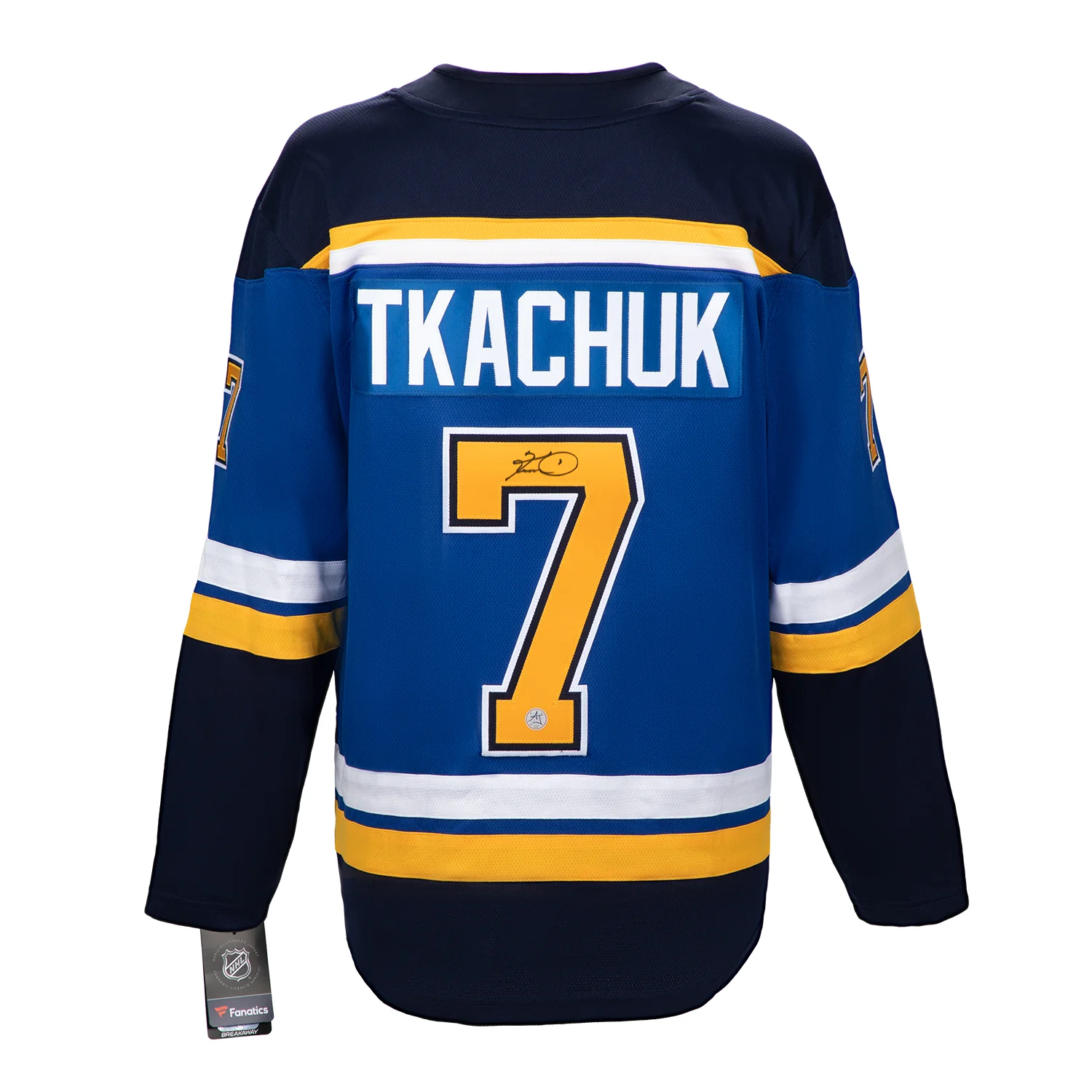 Keith Tkachuk Autographed St Louis Blues Blue Fanatics Breakaway Jersey