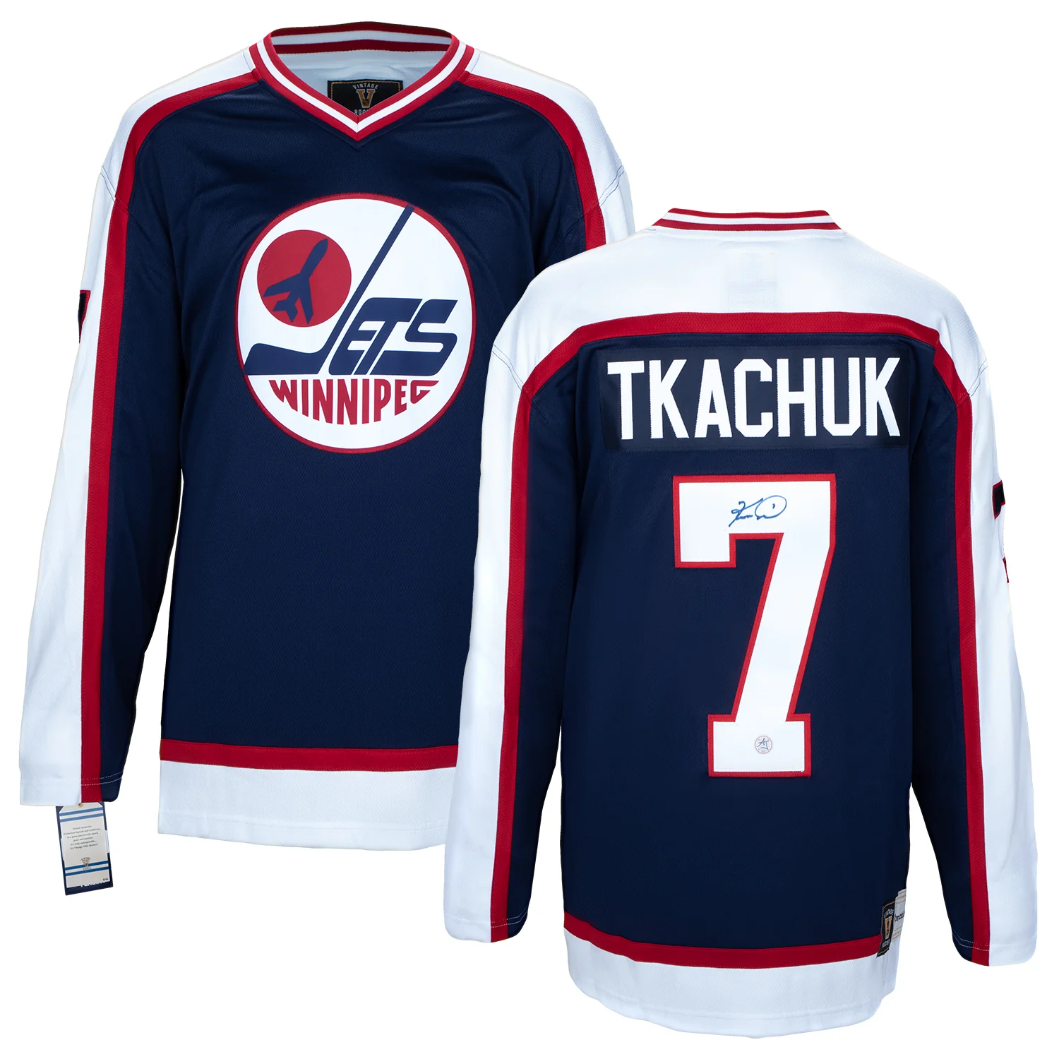 Keith Tkachuk Autographed Winnipeg Jets Fanatics Throwback Jersey - Image 3