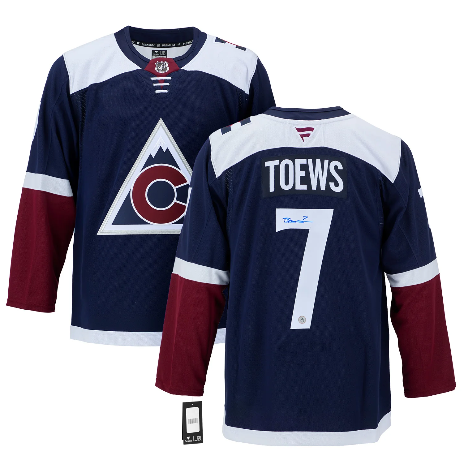Devon Toews Signed Colorado Avalanche Alternate Fanatics Premium Jersey - Image 3