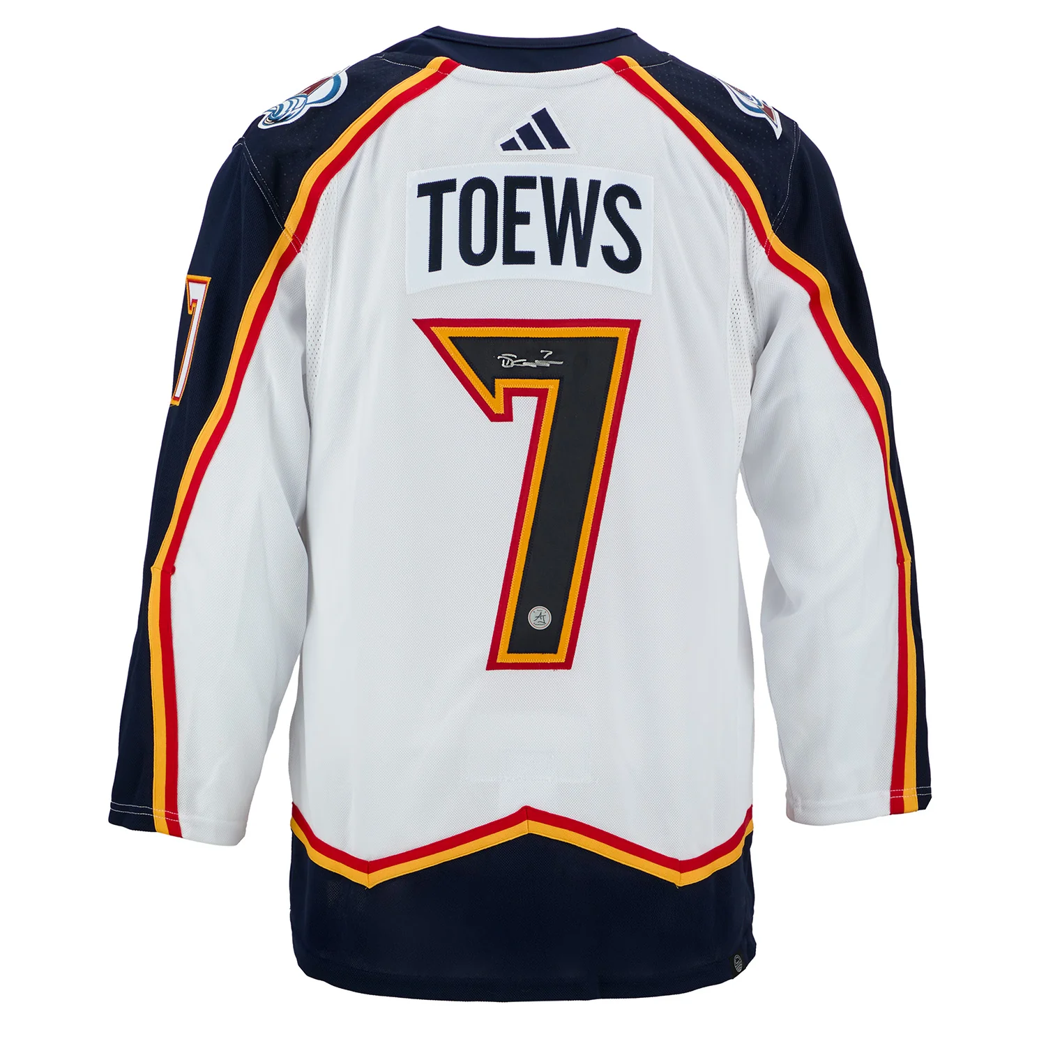 Devon Toews Autographed Colorado Avalanche Reverse Retro 2.0 adidas Jersey