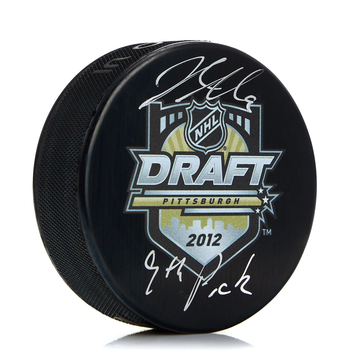 Jacob Trouba Signed 2012 NHL Entry Draft Puck with 9th Pick Note