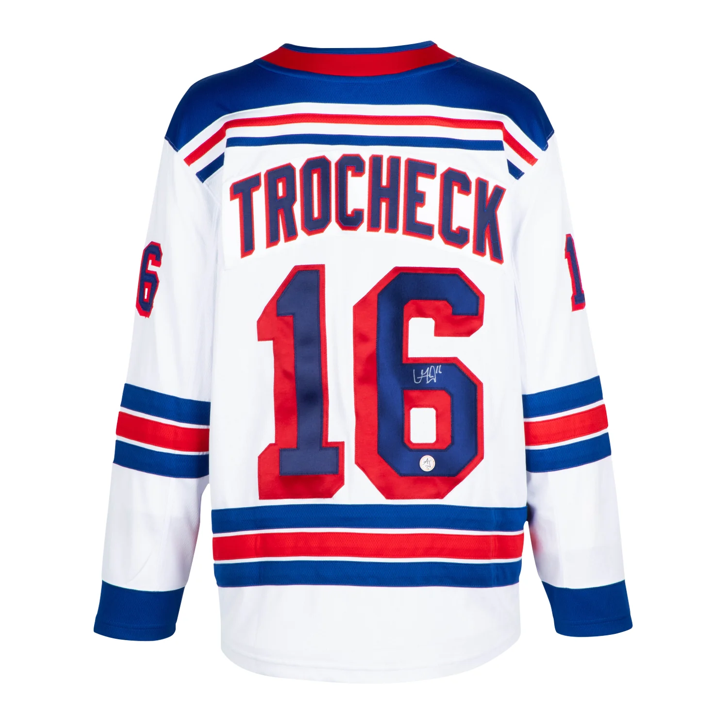 Vincent Trocheck Signed New York Rangers White Fanatics Breakaway Jersey