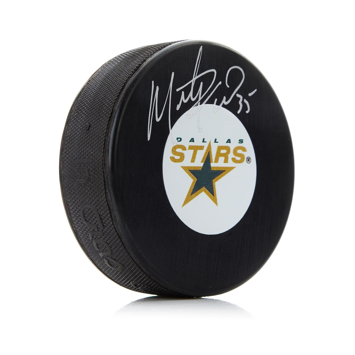 Marty Turco Autographed Dallas Stars Hockey Puck