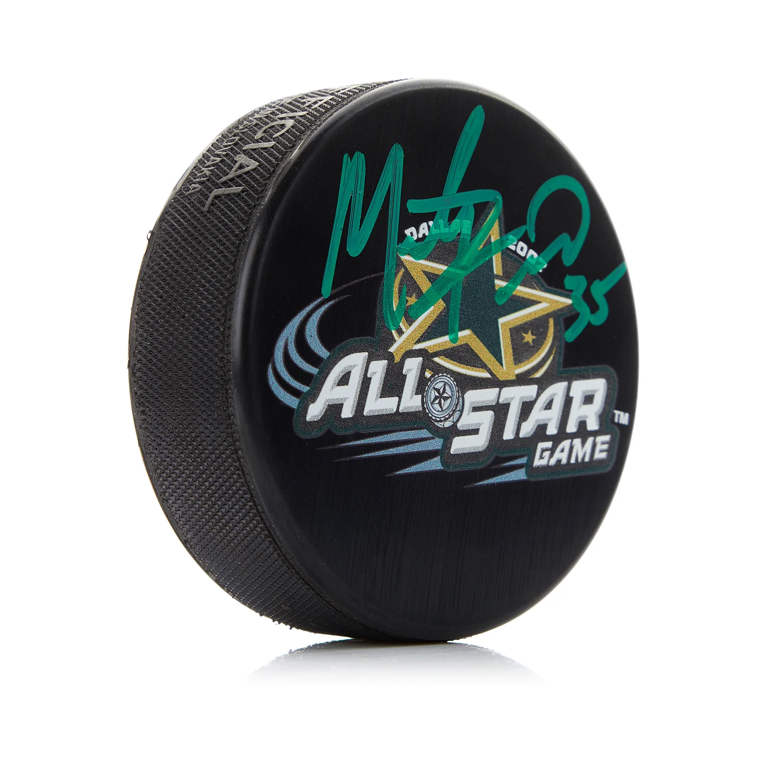 Marty Turco Autographed 2007 NHL All-Star Game Puck