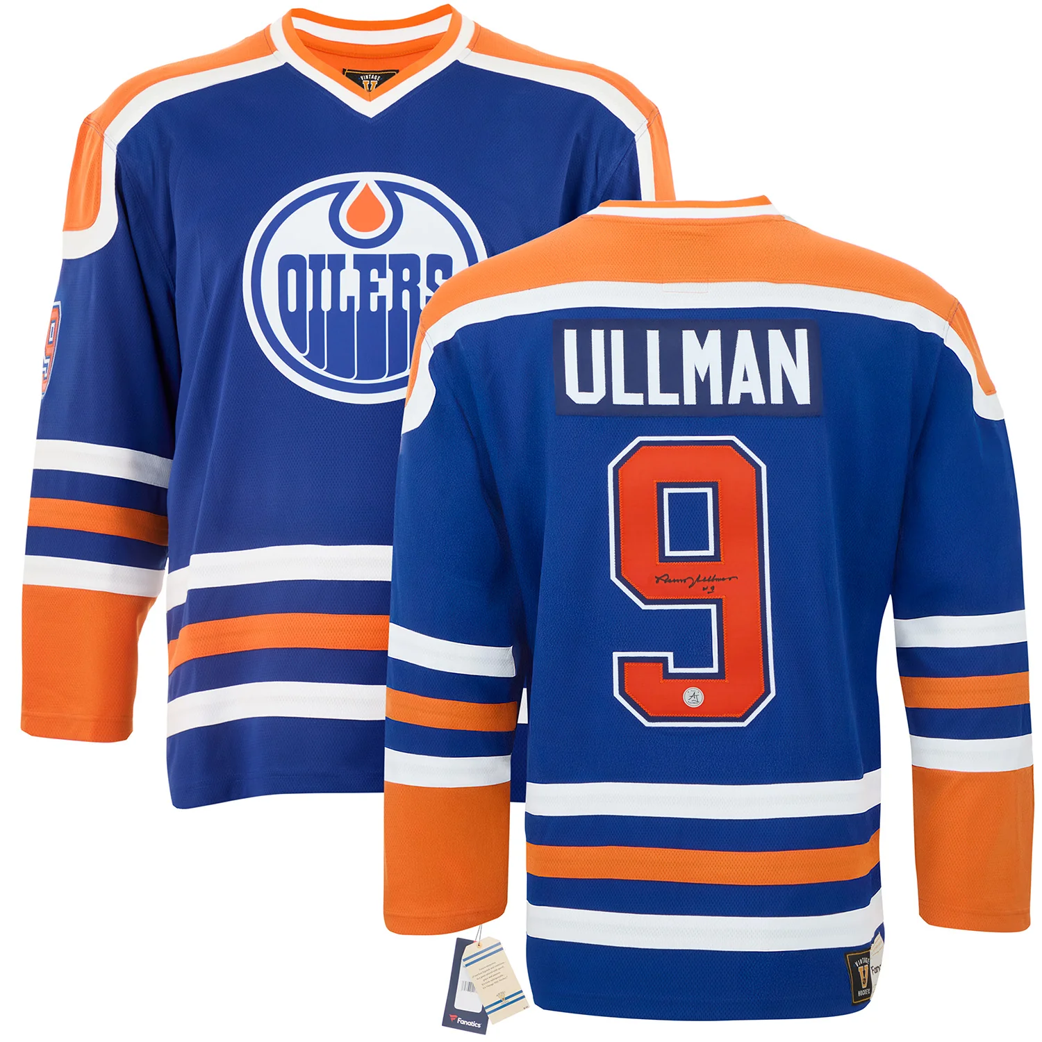 Norm Ullman Autographed Edmonton Oilers Fanatics Throwback Jersey - Image 3