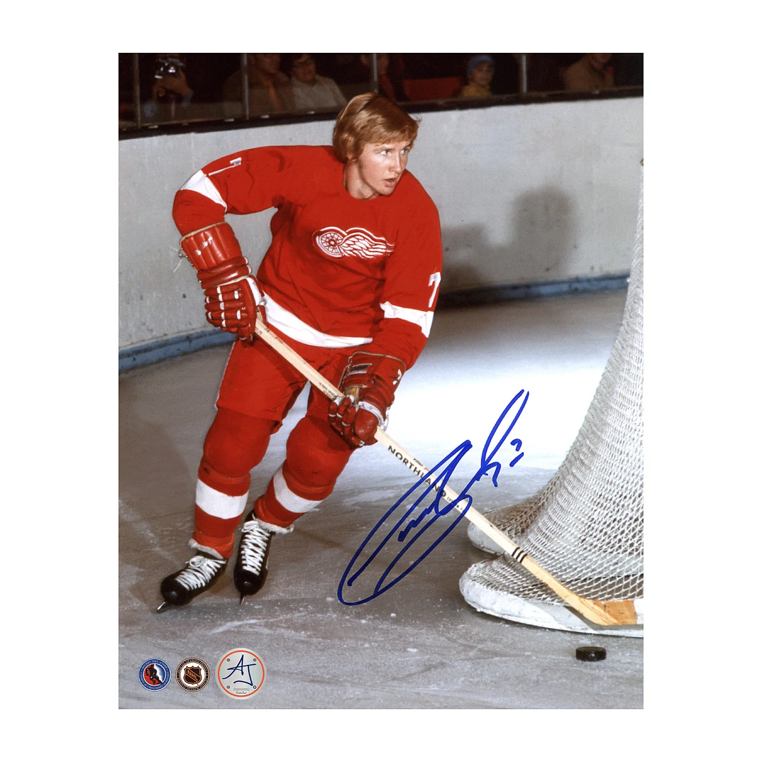 Garry Unger Autographed Detroit Red Wings Breakout 8x10 Photo