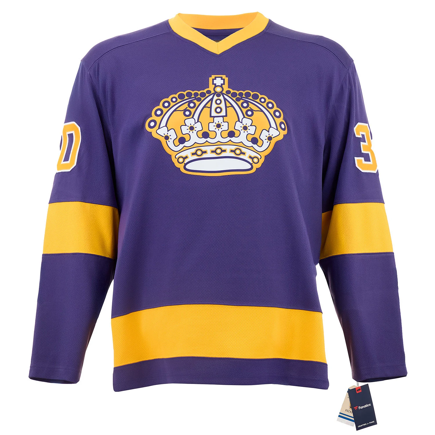 Rogie Vachon Signed Los Angeles Kings Throwback Breakaway Jersey - Image 2
