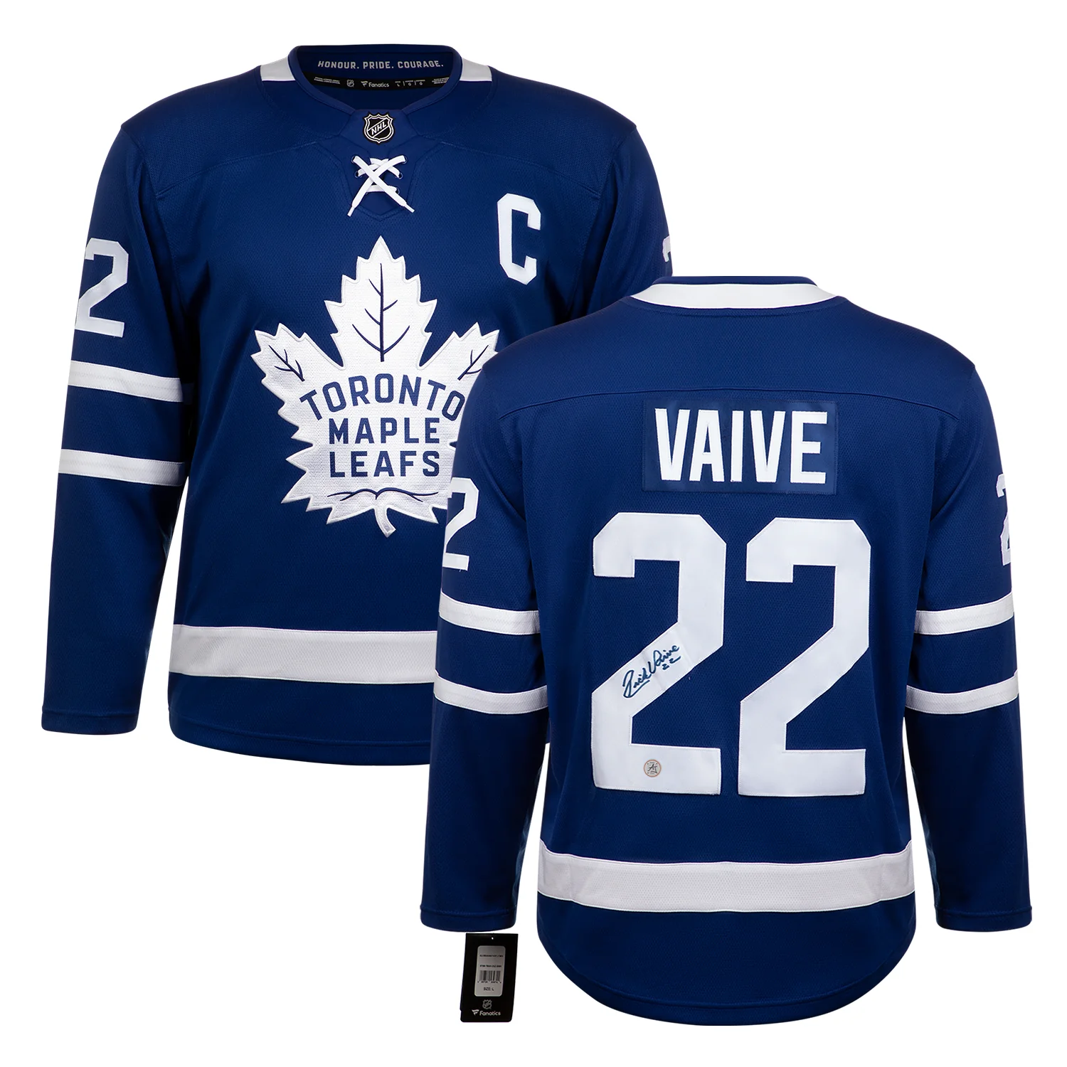 Rick Vaive Autographed Toronto Maple Leafs Blue Fanatics Breakaway Jersey - Image 3