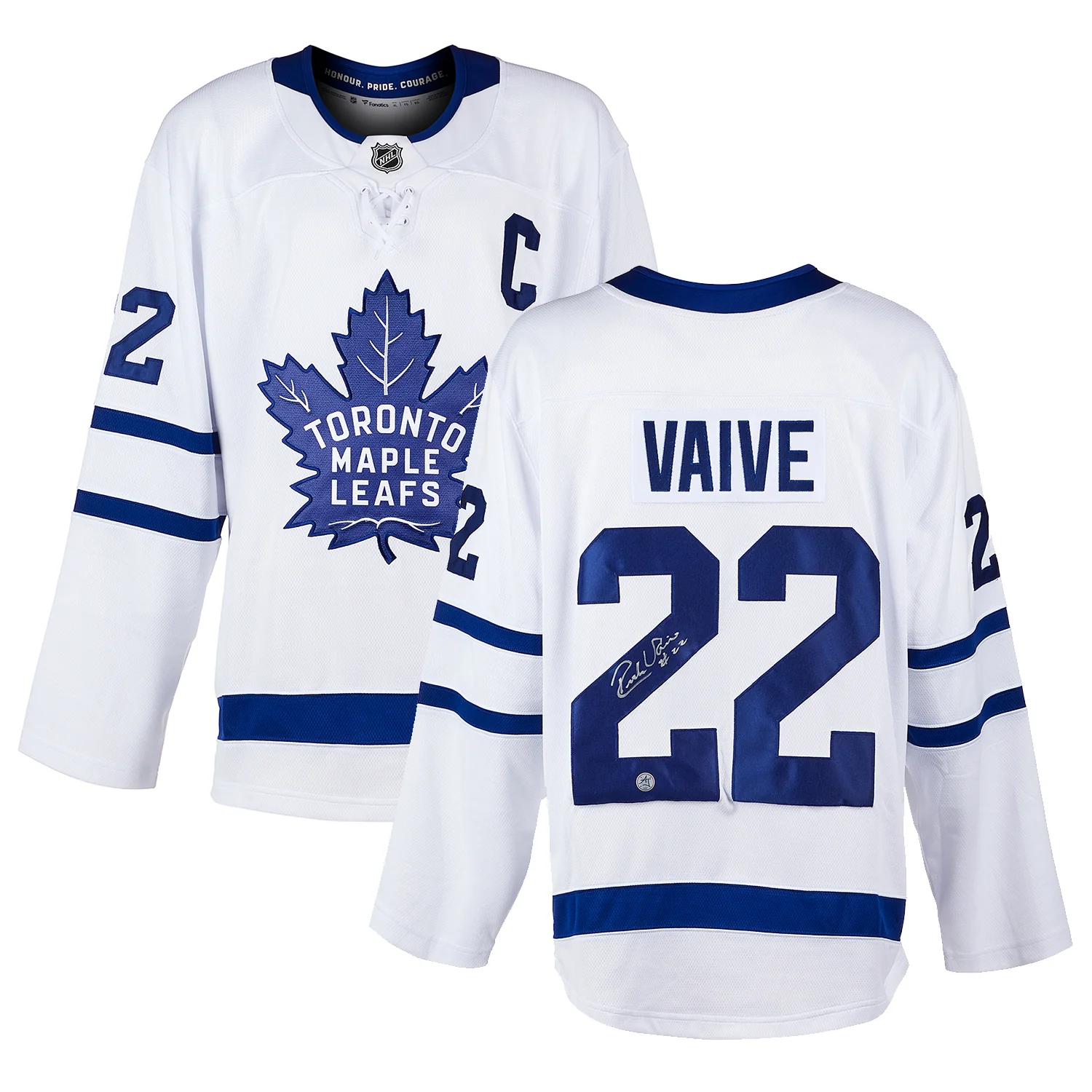 Rick Vaive Signed Toronto Maple Leafs White Fanatics Breakaway Jersey - Image 3