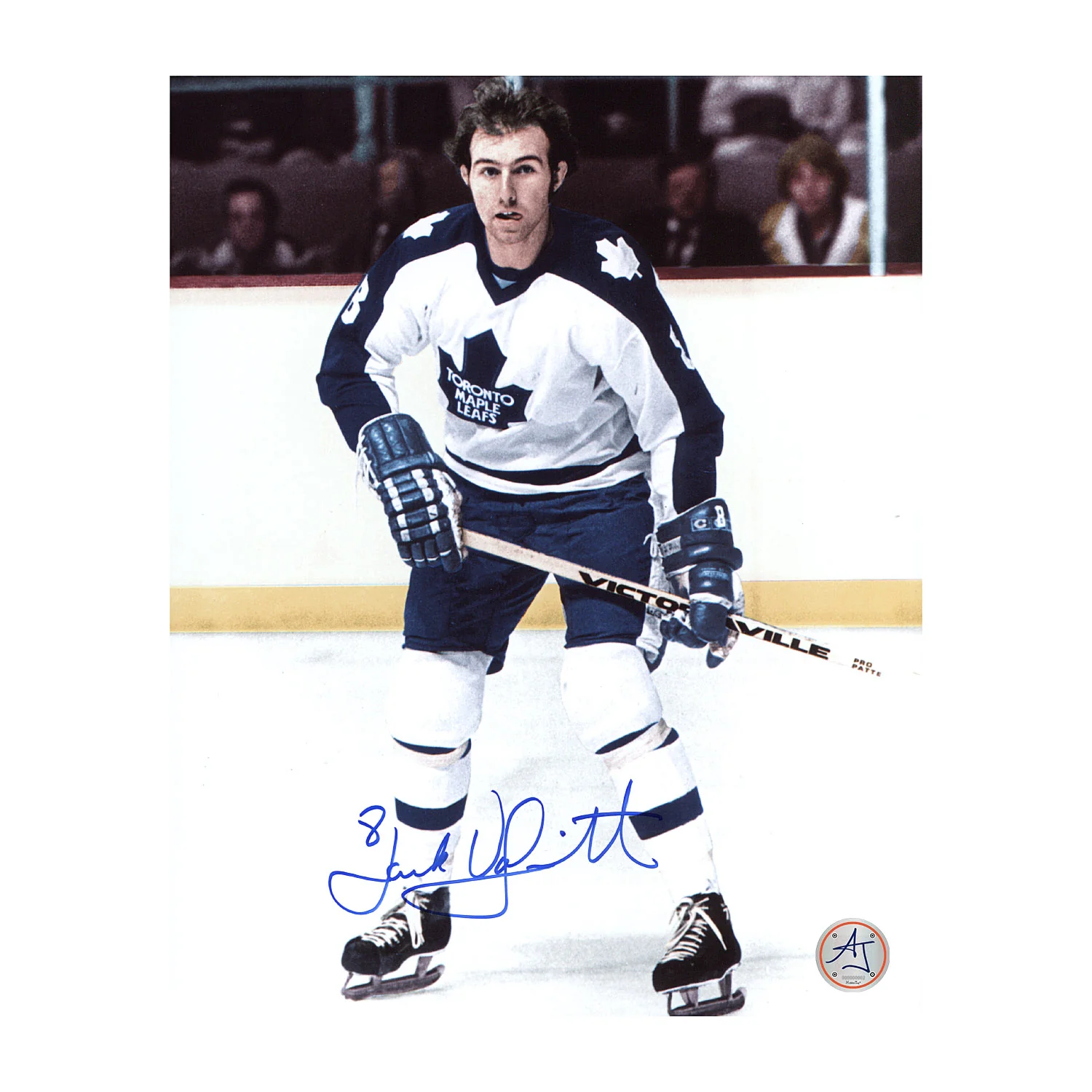 Jack Valiquette Autographed Toronto Maple Leafs Game Action 8x10 Photo