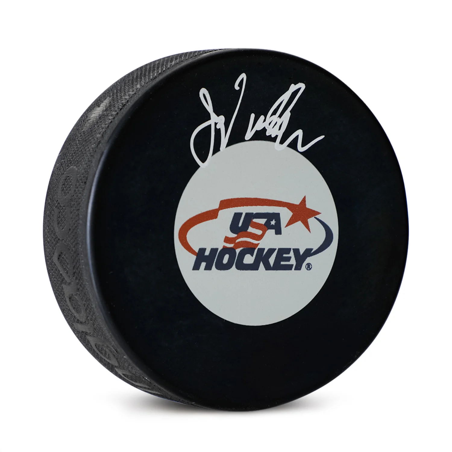 John Vanbiesbrouck Autographed Team USA Hockey Puck