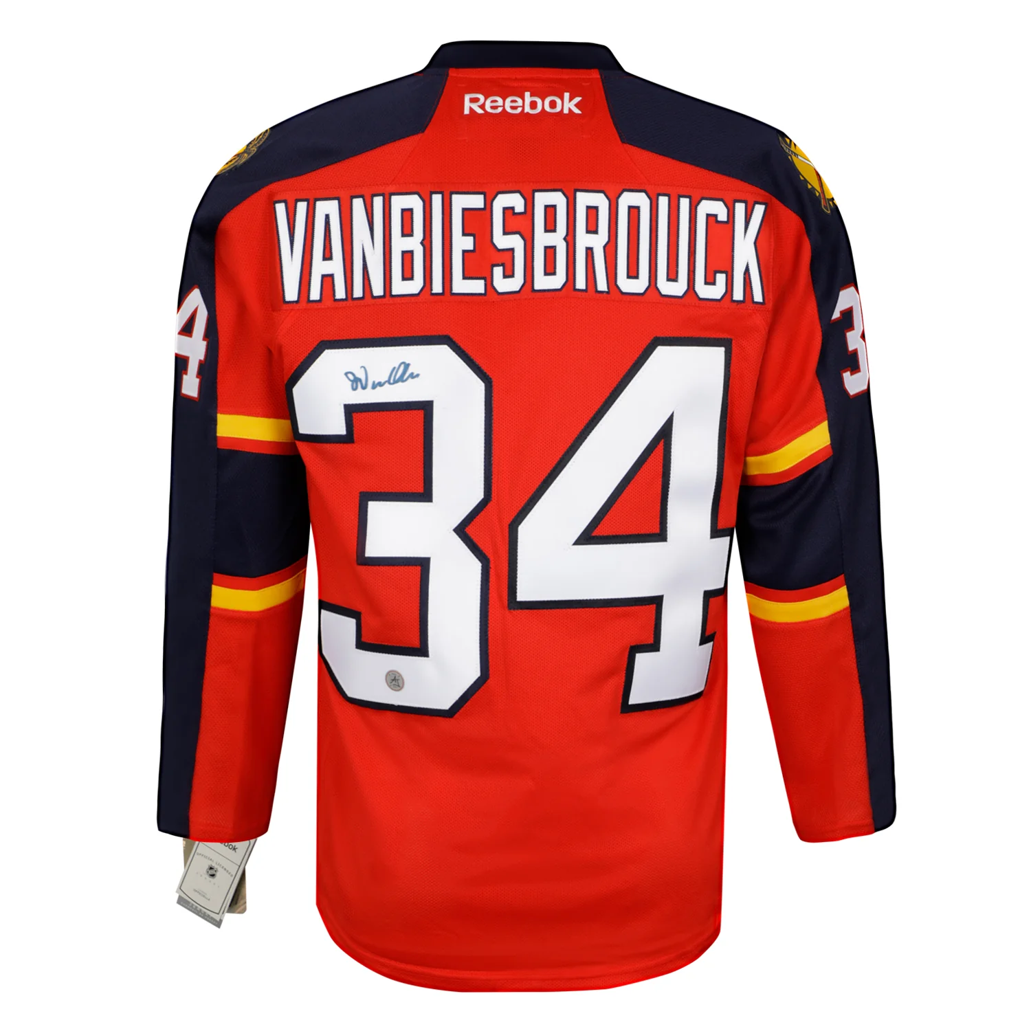 John Vanbiesbrouck Signed Florida Panthers Vintage Reebok Jersey