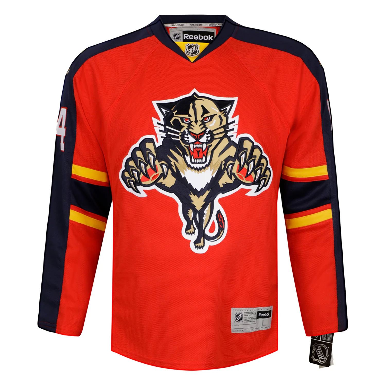 John Vanbiesbrouck Signed Florida Panthers Vintage Reebok Jersey - Image 2