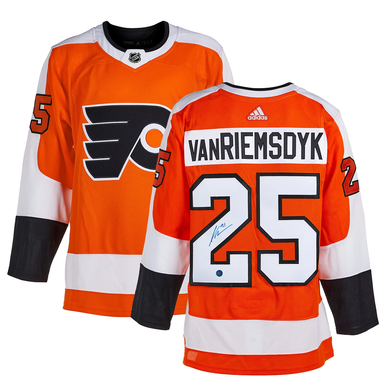 James van Riemsdyk Autographed Philadelphia Flyers adidas Jersey - Image 3