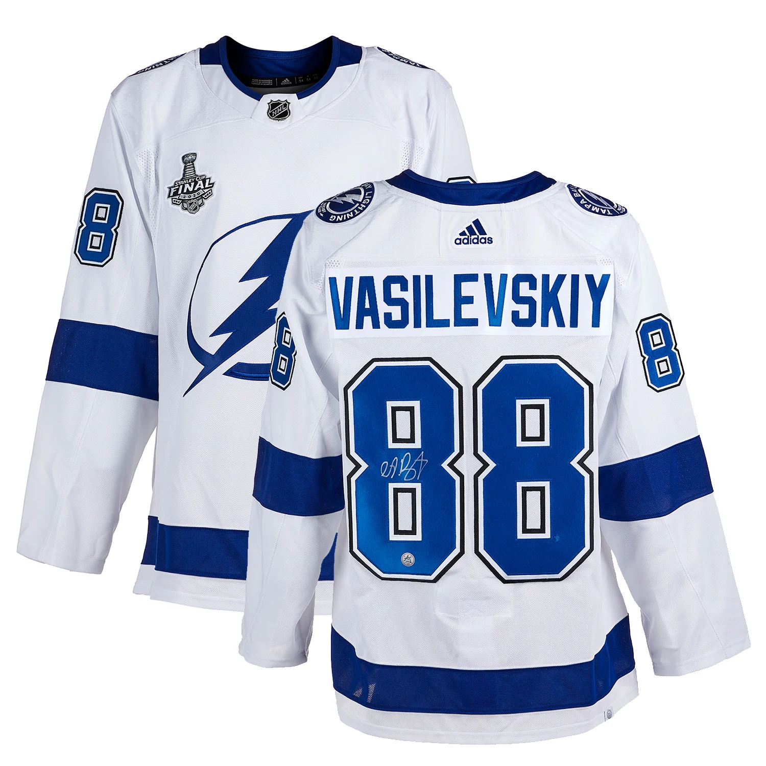 Andrei Vasilevskiy Signed Tampa Bay Lightning 2020 Stanley Cup adidas Jersey - Image 3