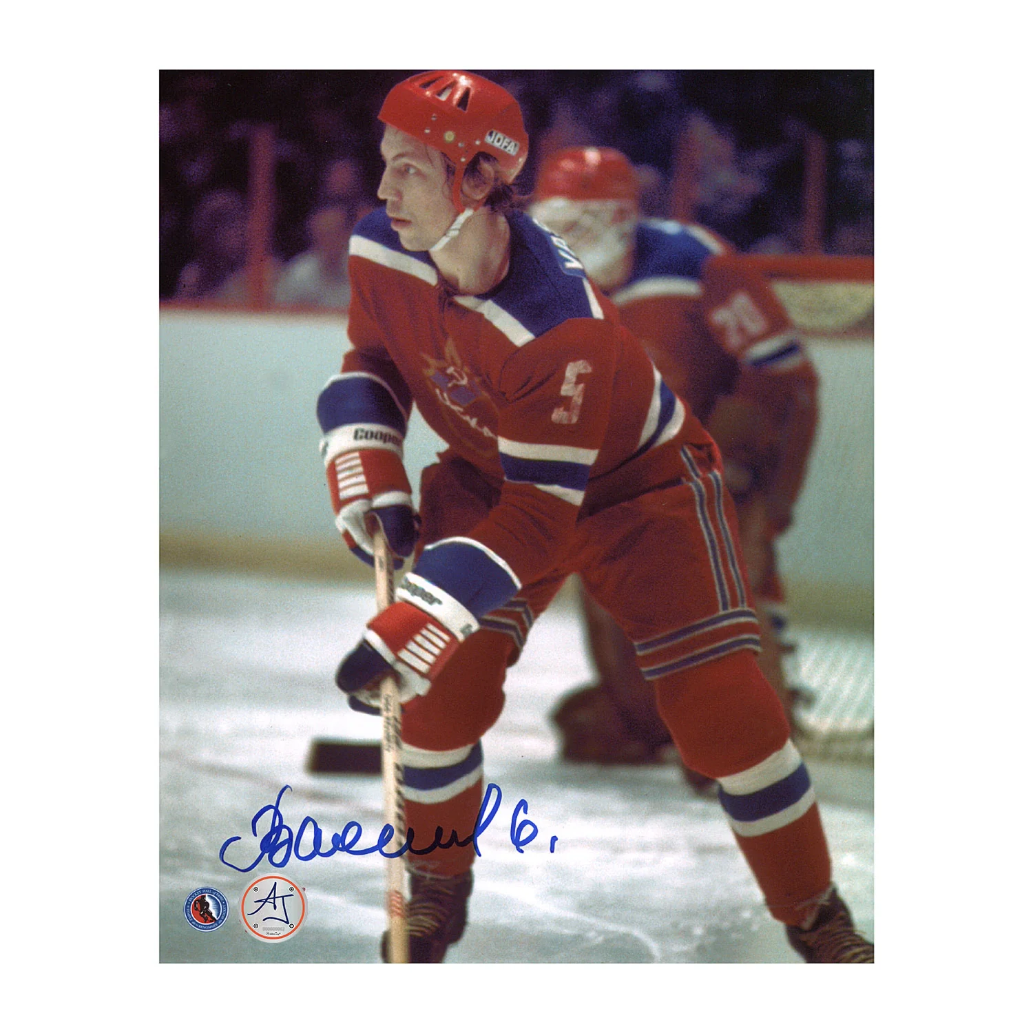 Valeri Vasiliev Soviet Union Team CKSA Autographed Hockey 8x10 Photo