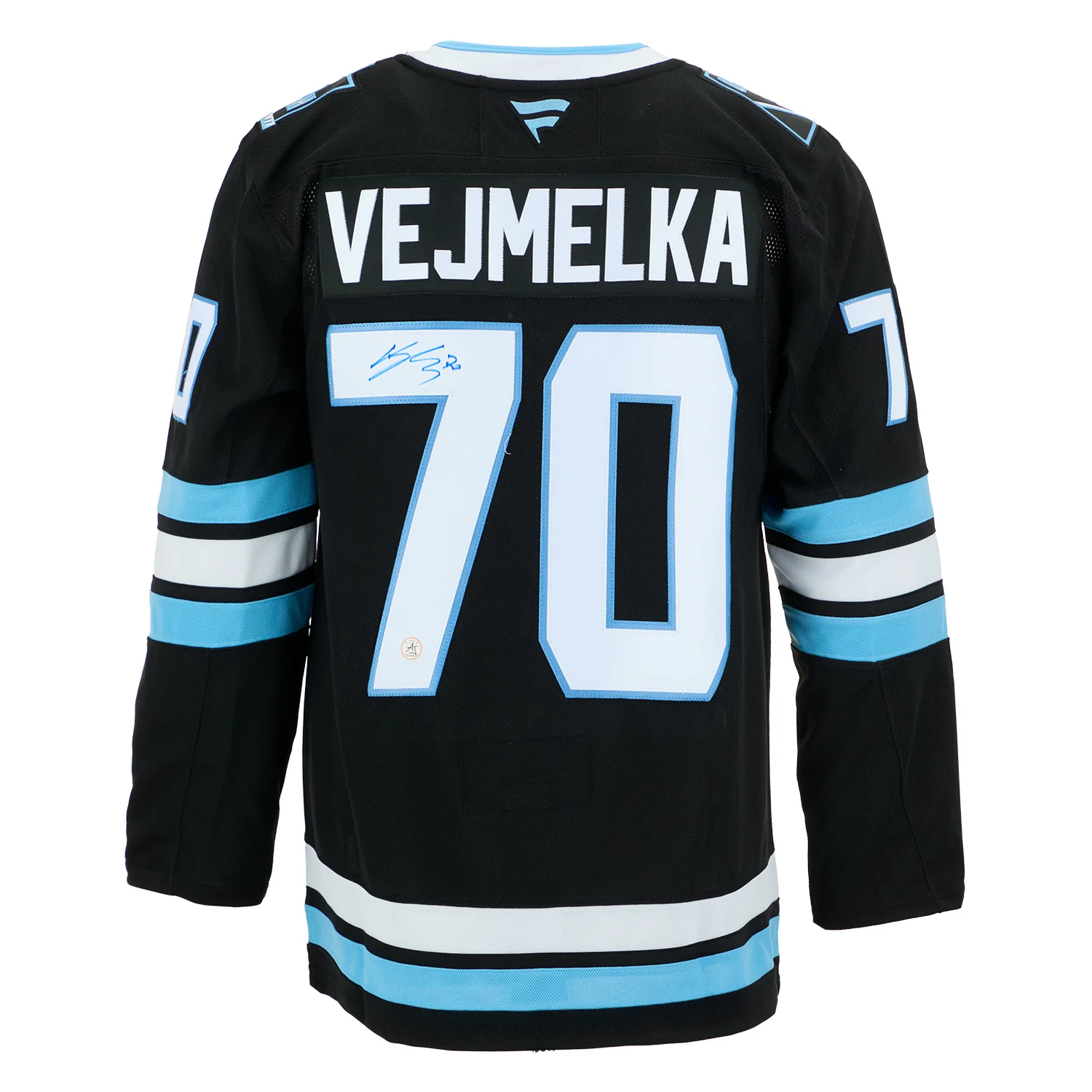 Karel Vejmelka Autographed Utah Mammoth Fanatics Premium Jersey