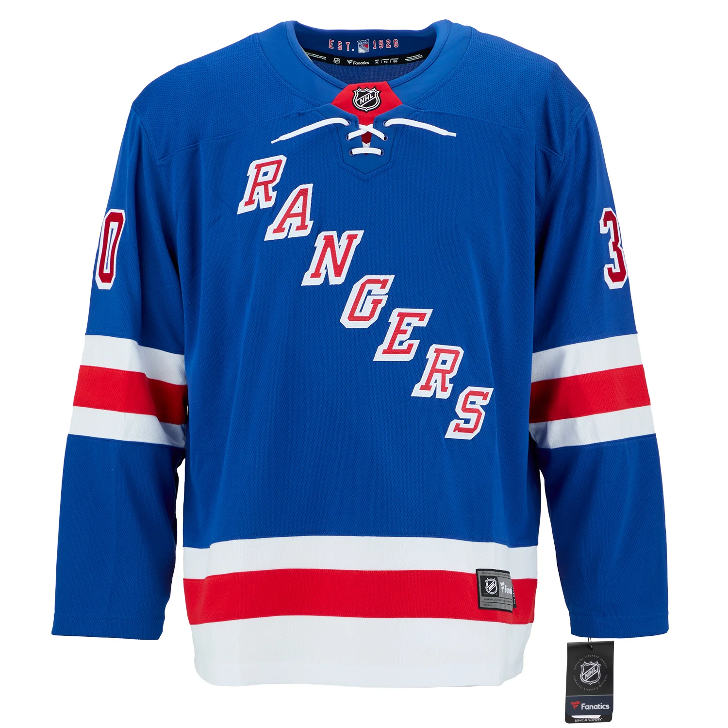 Gilles Villemure Autographed New York Rangers Fanatics Breakaway Jersey - Image 2