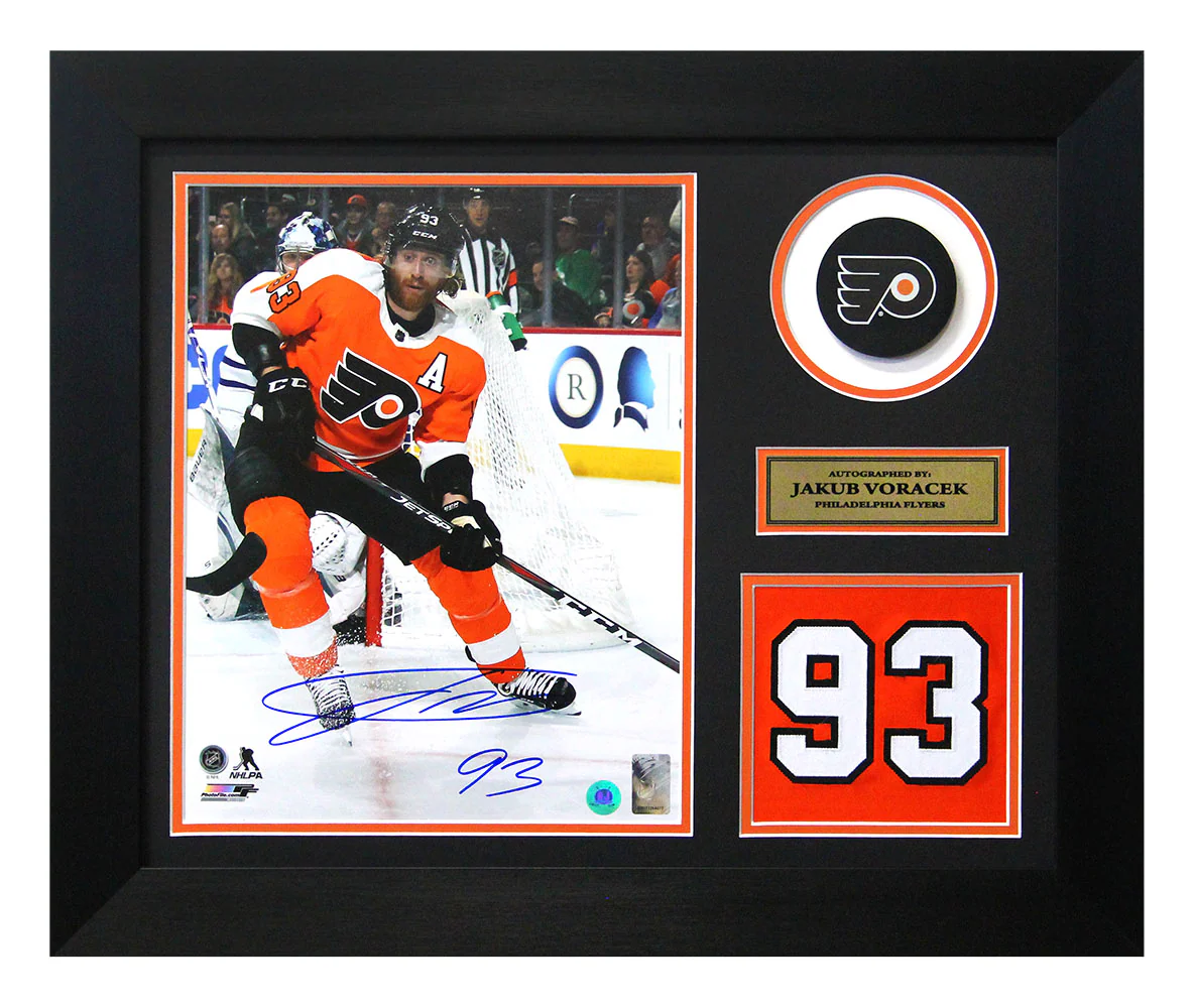 Jakub Voracek Signed Philadelphia Flyers Game Day Number 20x24 Frame
