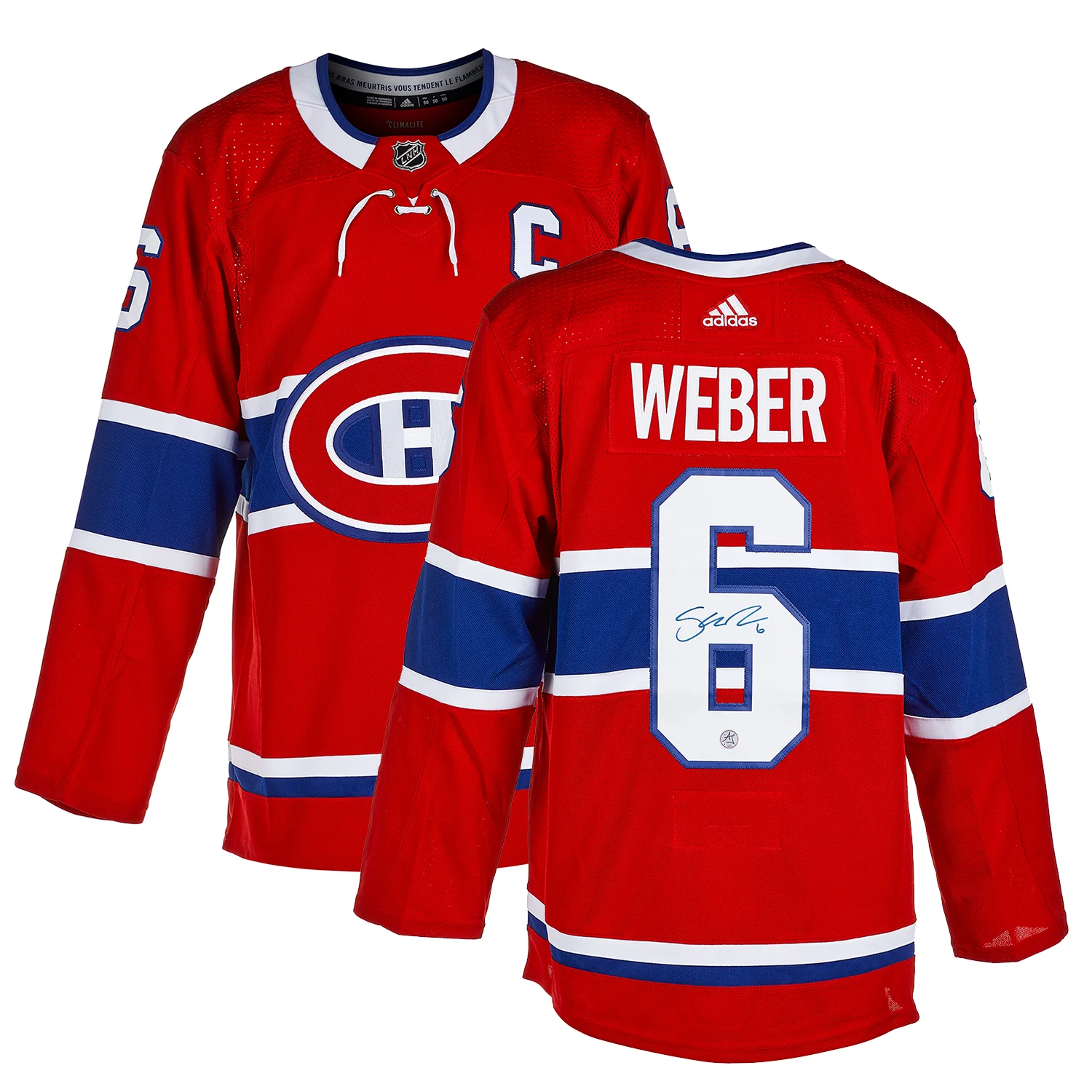 Shea Weber Autographed Montreal Canadiens adidas Jersey - Image 3