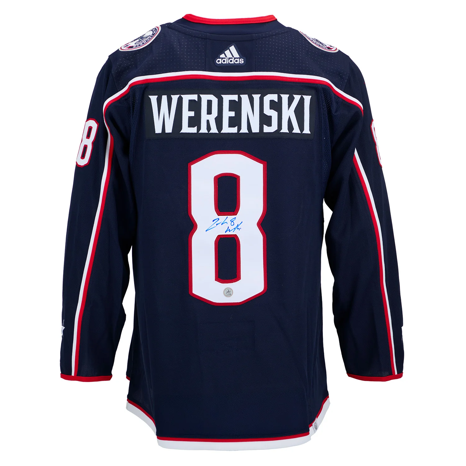 Zach Werenski Autographed Columbus Blue Jackets adidas Jersey