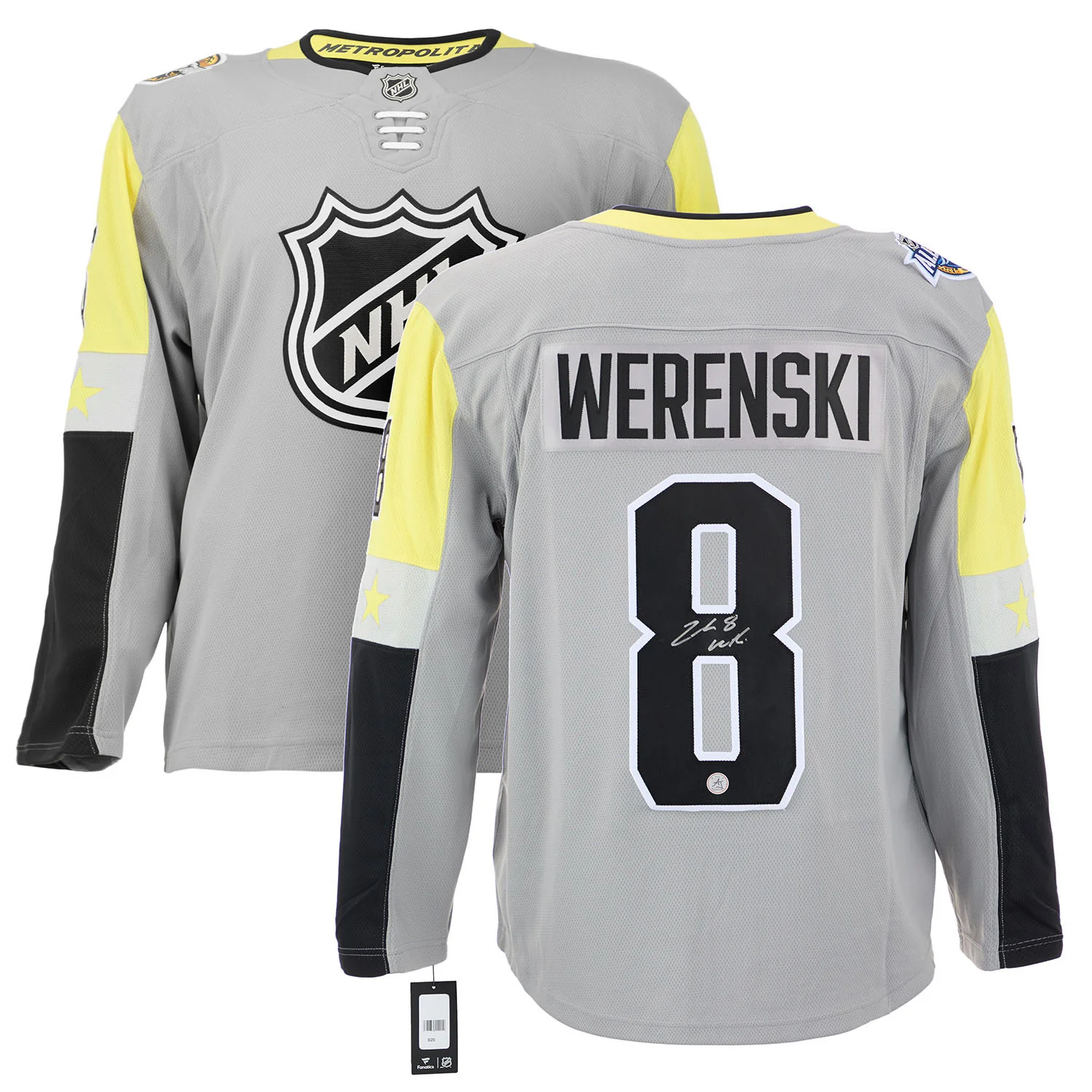 Zach Werenski Signed 2018 NHL All-Star Game Metro Fanatics Breakaway Jersey - Image 3