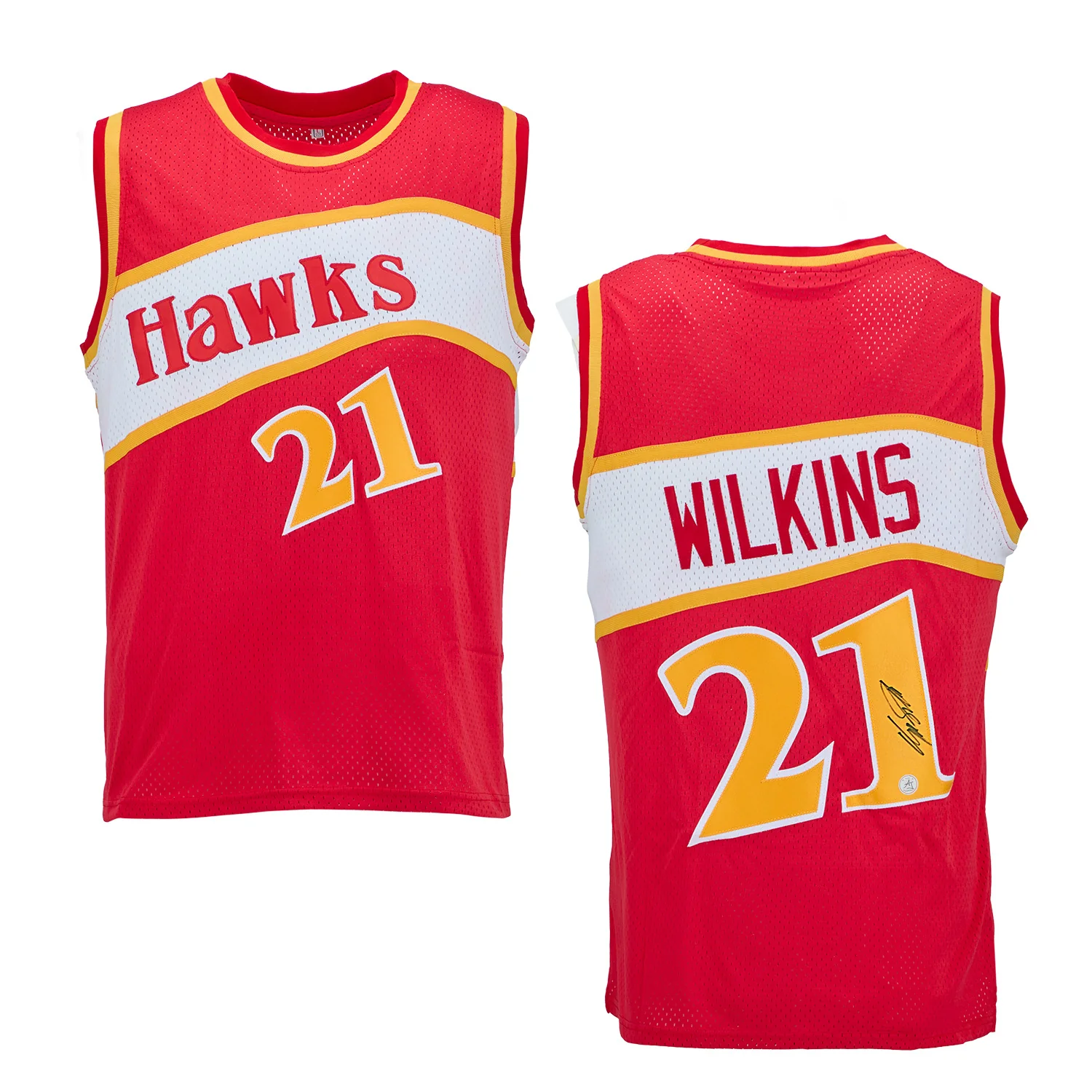 Dominique Wilkins Signed Atlanta Style Basketball Jersey - Image 3