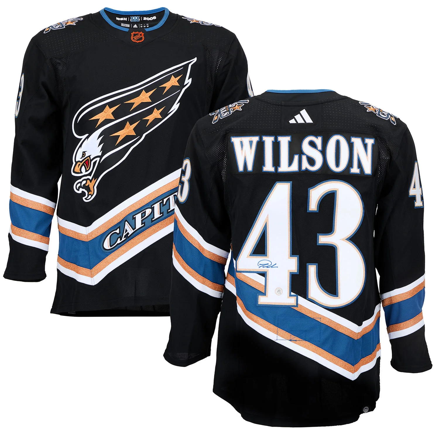 Tom Wilson Signed Washington Capitals Reverse Retro 2.0 adidas Jersey - Image 3