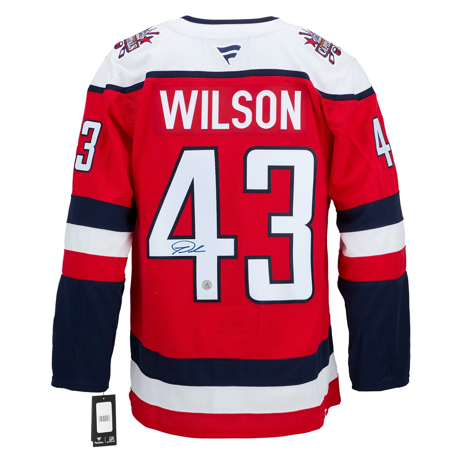 Tom Wilson Autographed Washington Capitals Alt Red Fanatics Premium Jersey