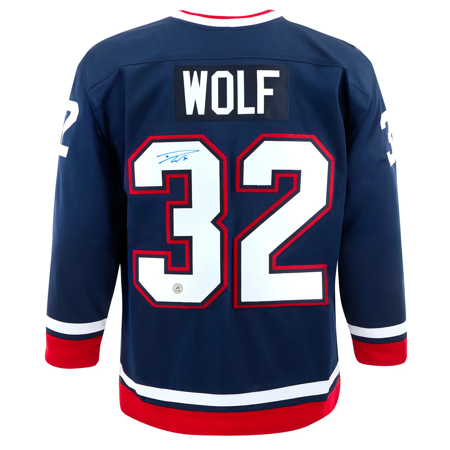 Dustin Wolf Autographed Team USA Stars and Stripes Hockey Jersey