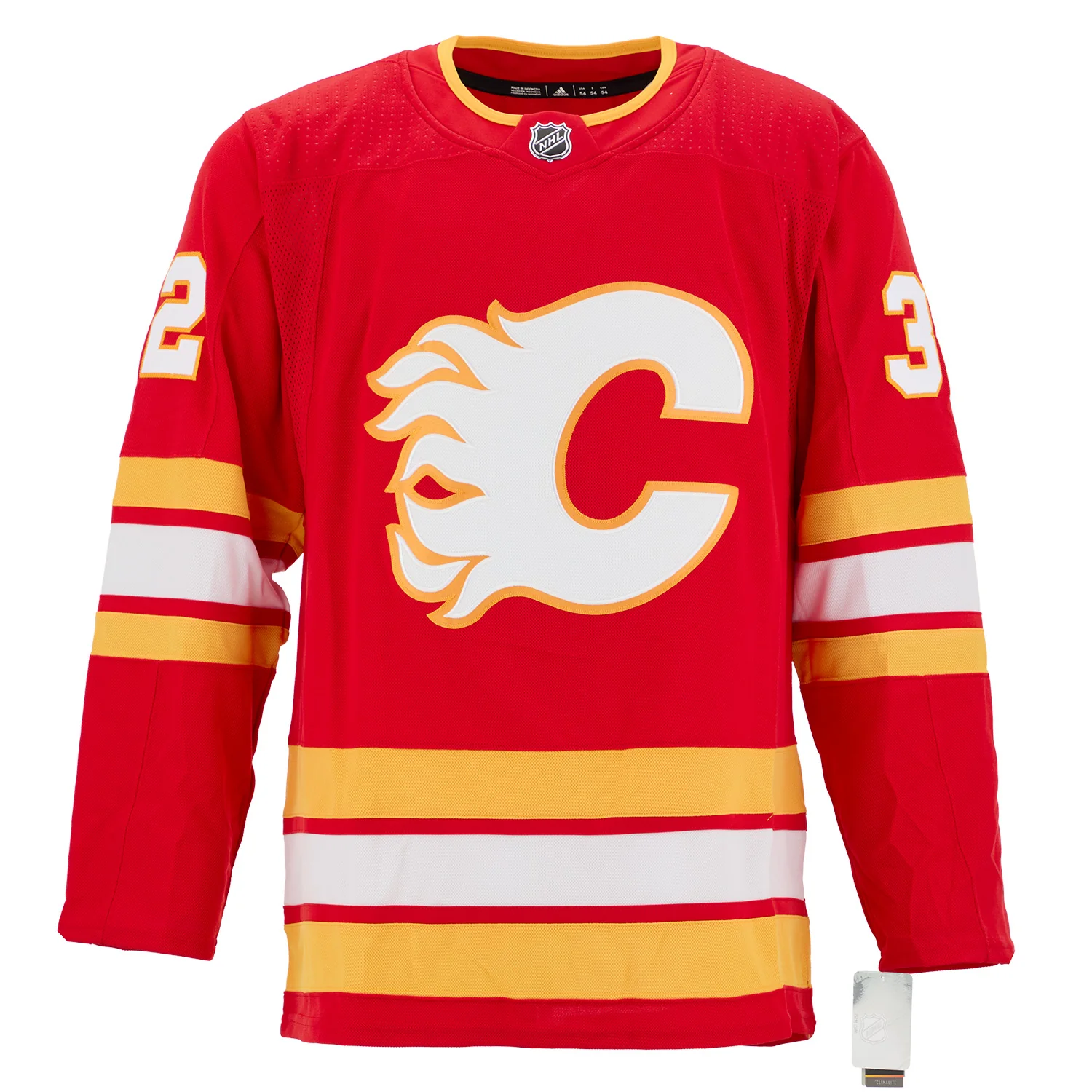 Dustin Wolf Signed Calgary Flames Roaring Fire adidas Art Jersey #/32 - Image 2