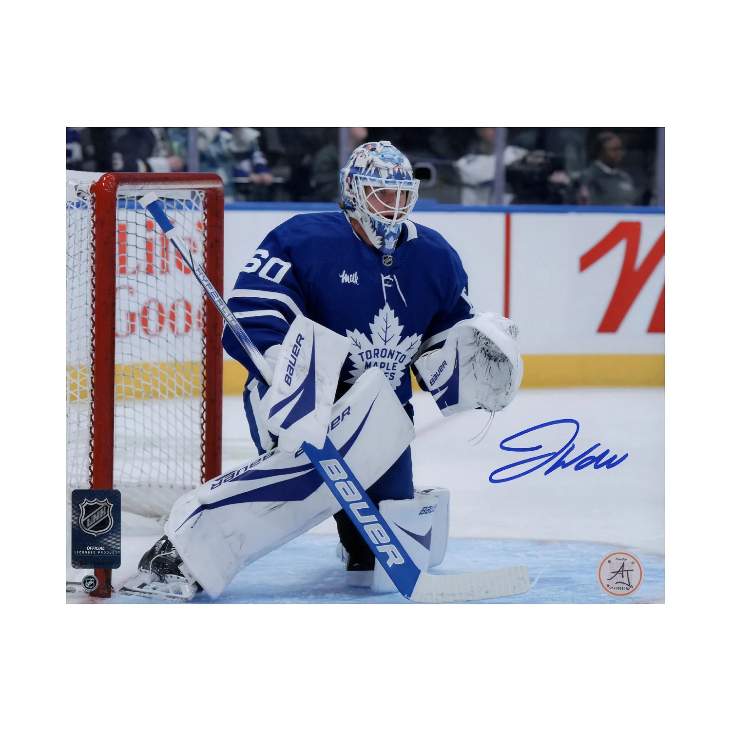Joseph Woll Signed Toronto Maple Leafs Between The Pipes 8x10 Photo