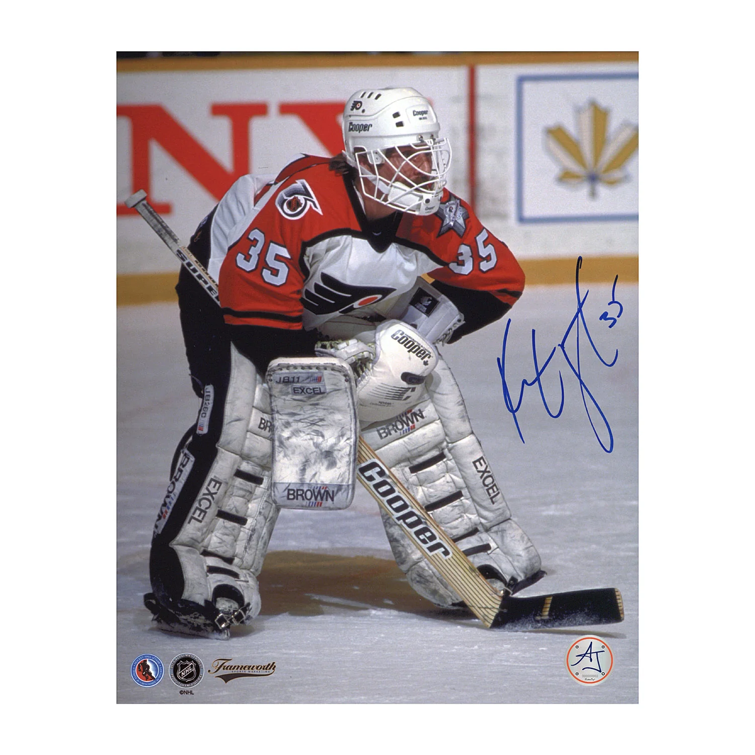Ken Wregget Autographed Philadelphia Flyers Goalie 8x10 Photo