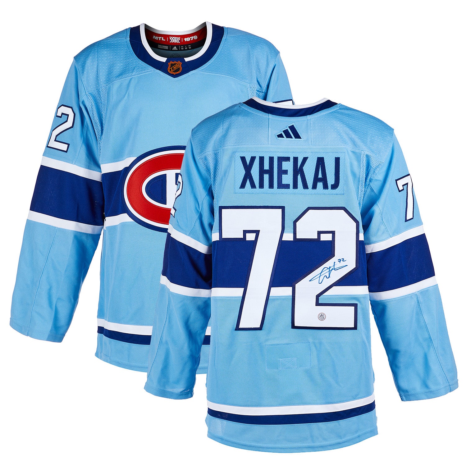 Arber Xhekaj Signed Montreal Canadiens Reverse Retro 2.0 adidas Jersey - Image 3