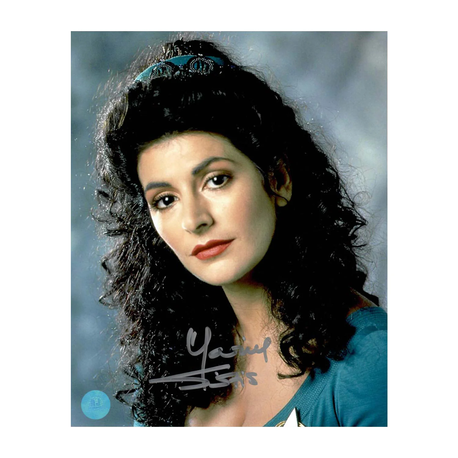 Marina Sirtis Autographed Counselor Deanna Troi Star Trek TNG 8x10 Photo