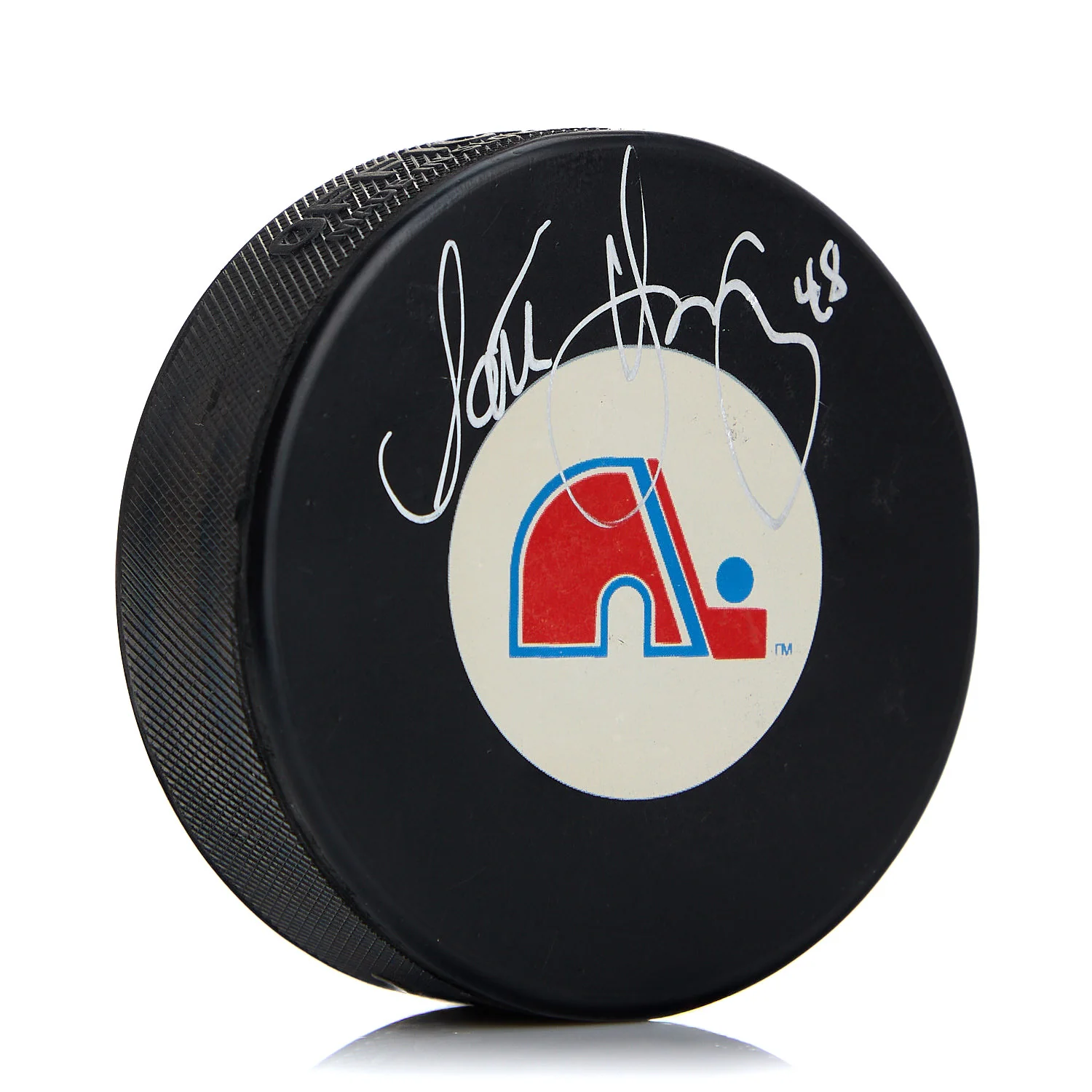 Scott Young Quebec Nordiques Autographed Hockey Puck