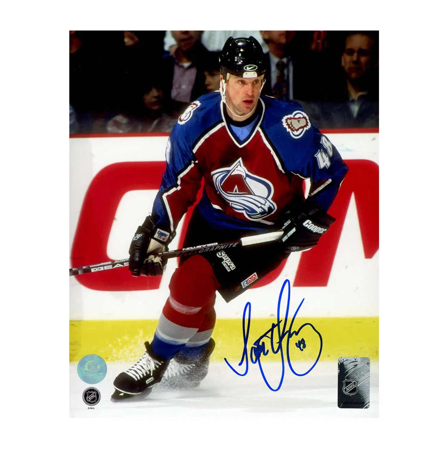 Scott Young Autographed Colorado Avalanche Hockey 8x10 Photo