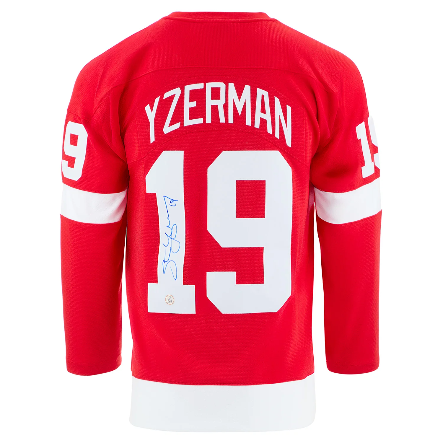 Steve Yzerman Signed Detroit Red Wings 1997 Stanley Cup Mitchell & Ness Jersey