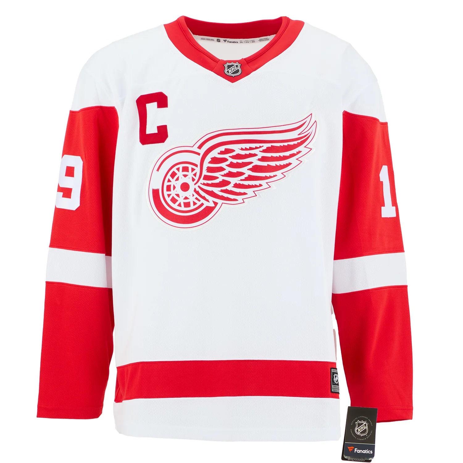 Steve Yzerman Autographed Detroit Red Wings Captain Art Jersey #/19 - Image 2