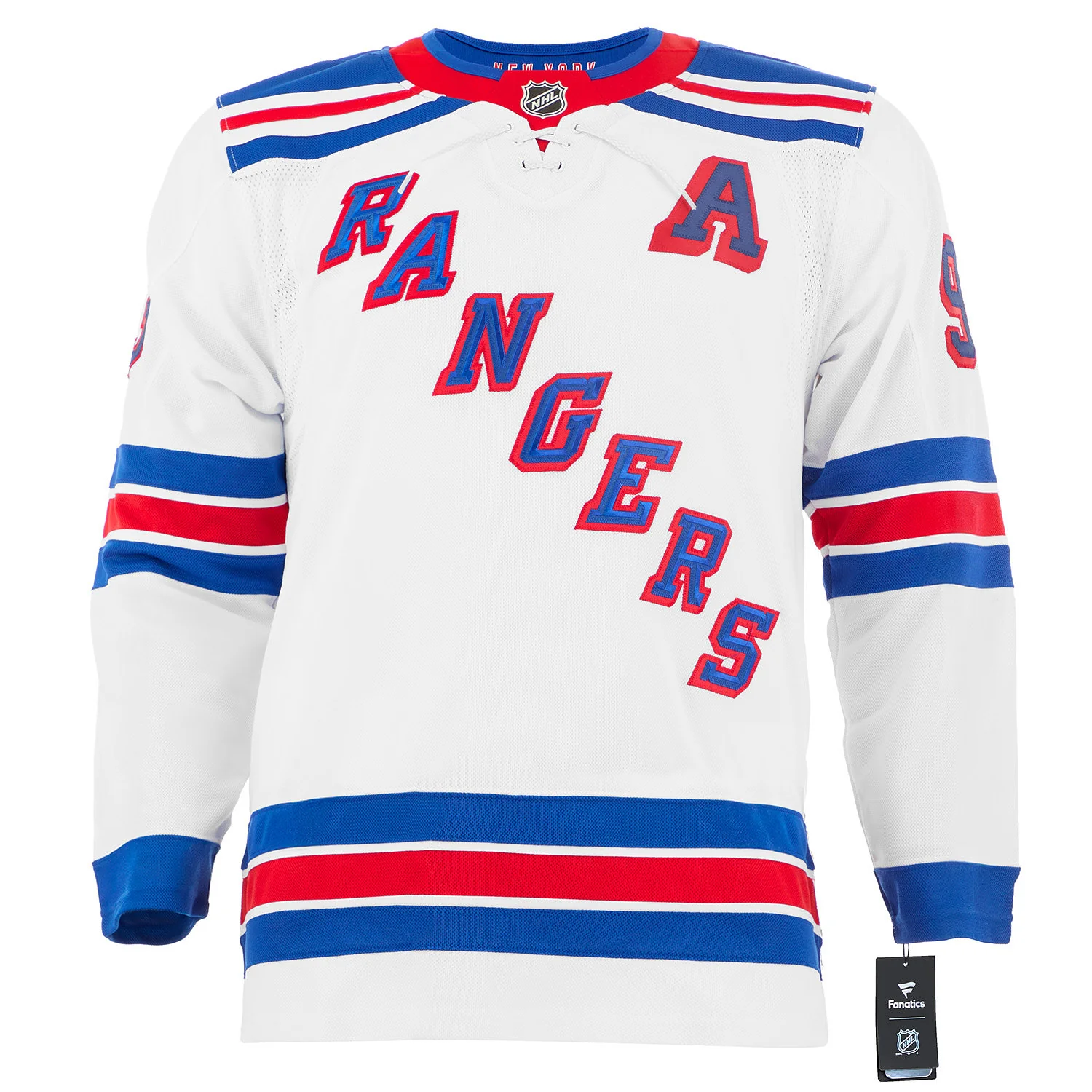 Mika Zibanejad Signed New York Rangers White Fanatics Premium Jersey - Image 2