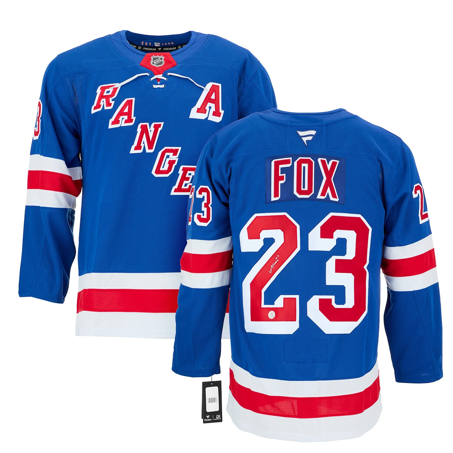 Mika Zibanejad Autographed New York Rangers Fanatics Premium Jersey - Image 3