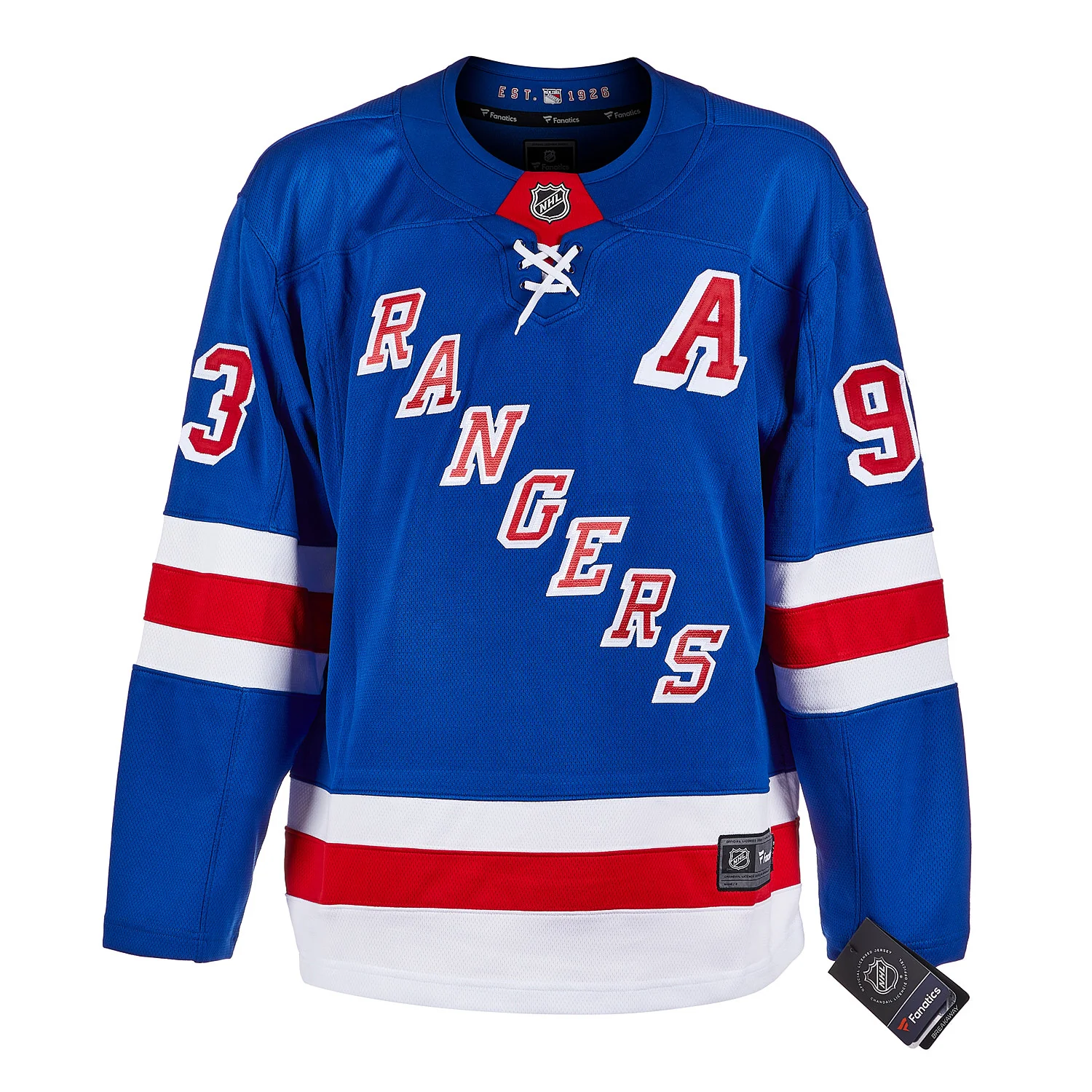 Mika Zibanejad Autographed New York Rangers Fanatics Breakaway Jersey - Image 2