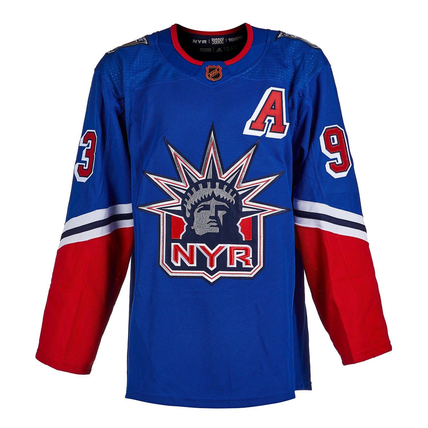 Mika Zibanejad Signed New York Rangers Reverse Retro 2.0 adidas Jersey - Image 2