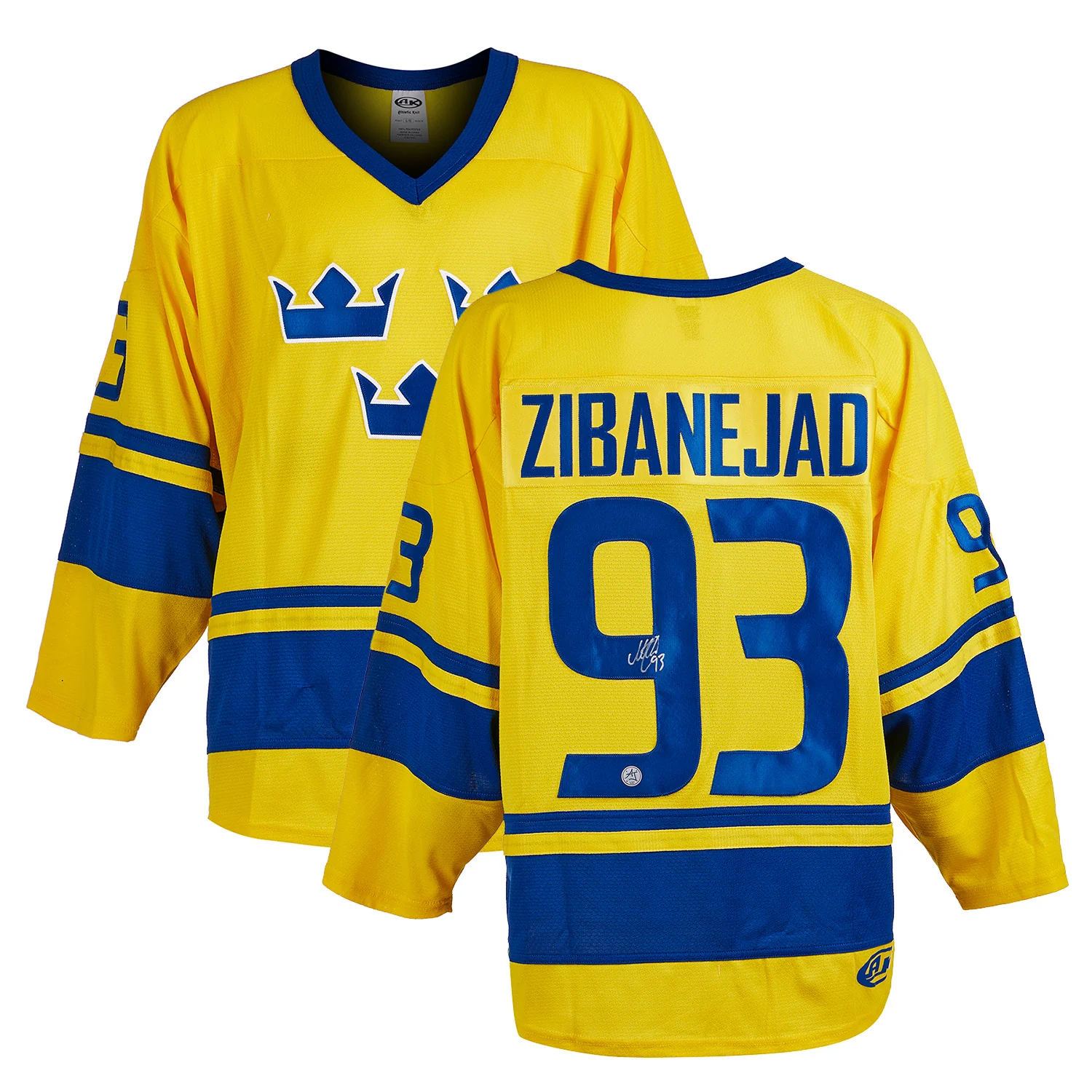 Mika Zibanejad Team Sweden Autographed Hockey Jersey - Image 3